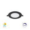 Panel LED 6W 3CCT 470lm IP40 ugradbeni okrugli crni dimabilni BRAYTRON BP01-90681