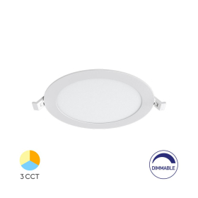 Panel LED 12W 3CCT 1120lm IP40 ugradbeni okrugli bijeli dimabilni BRAYTRON BP01-91280