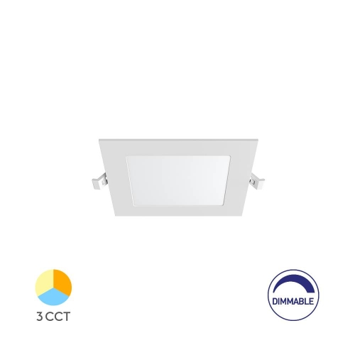 Panel LED 4W 3CCT 280lm IP40 ugradbeni kvadratni bijeli dimabilni BRAYTRON BP02-90480