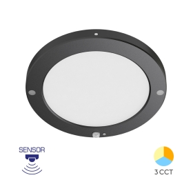 Panel LED 20W 3CCT sa senzorom 1800lm IP20 ugradbeno-nadgradni okrugli crni BRAYTRON BP03-92081