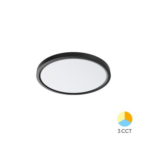 Stropna svjetiljka 20W 3CCT 1980lm fi230mm IP20 okrugla crna 3 GODINE GARANCIJE BRAYTRON BP07-00281
