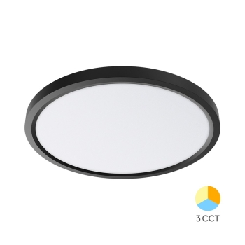 Stropna svjetiljka 45W 3CCT 5280lm fi500mm IP20 okrugla crna 3 GODINE GARANCIJE BRAYTRON BP07-00581