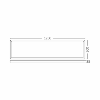 Panel LED NADGRADNI sa promjenom wataže 30W-40W-50W i boje 3CCT 5200lm 1200X300x35mm IP40 BRAYTRON BP25-53180