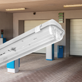 Vodotijesno kućište 120cm 2xT8 - bez cijevi max 2x20W ABS+PC IP65 BRAYTRON BT05-21282