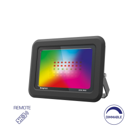 Reflektor LED 30W RGB dimabilni IP65 crni BRAYTRON BT60-33091