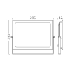 Reflektor LED 150W 4000K 13000lm IP65 crni BRAYTRON BT60-39411