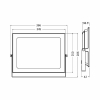 Reflektor LED 200W 4000K 17200lm IP65 crni BRAYTRON BT60-39611