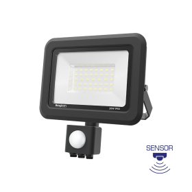 Reflektor LED 20W 6500K 1620lm IP54 sa PIR senzorom sivi BRAYTRON BT60-42031