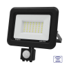 Reflektor LED 30W 6500K 2550lm IP54 sa PIR senzorom sivi BT60-43031