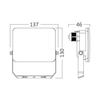 Reflektor LED 20W 3CCT 1900lm IP65 bijeli BRAYTRON BT60-52080