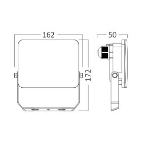Reflektor LED 30W 3CCT 2850lm IP65 bijeli BRAYTRON BT60-53080
