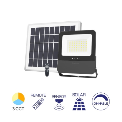 Reflektor solarni 30W 3CCT 1200lm IP65 crni sa senzorom pokreta BRAYTRON BT64-01281