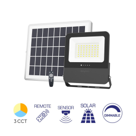 Reflektor solarni 50W 3CCT 1800lm IP65 crni sa senzorom pokreta BRAYTRON BT64-01881