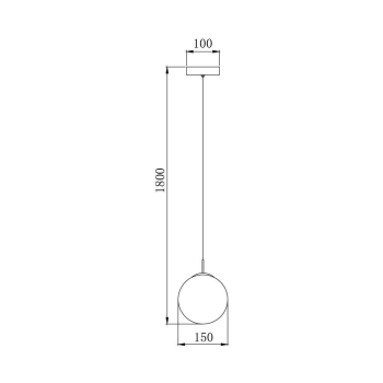 Visilica za G9 žarulju max 10W fi150 IP20 okrugla siva BRAYTRON BV01-00030