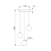 Visilica za 3xG9 žarulju max 3x10W fi310 IP20 okrugla amber BRAYTRON BV01-00035