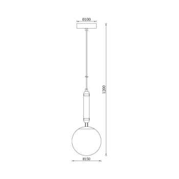 Visilica za G9 žarulju max 10W fi150 IP20 okrugla zlatna BRAYTRON BV01-00060