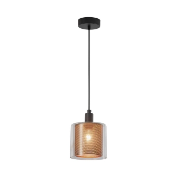 Visilica za E14 žarulju max 23W fi130mm IP20 crno-zlatna BRAYTRON BV01-00080