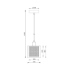 Visilica za E14 žarulju max 23W fi130mm IP20 crno-zlatna BRAYTRON BV01-00080