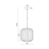 Visilica za E27 žarulju max 23W fi200mm IP20 opal BRAYTRON BV01-00090