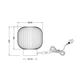 Stolna svjetiljka za E27 žarulju max 23W opal BRAYTRON BV01-00093