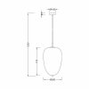 Visilica za E27 žarulju max 23W fi200mm IP20 opal BRAYTRON BV01-00102