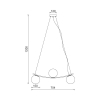 Visilica za 3xG9 žarulju max 3x10W 754mm IP20 crna BRAYTRON BV01-00116