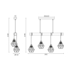 Visilica za 4xE27 žarulju max 4x23W 840mm IP20 BRAYTRON BV02-00020