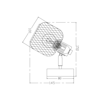 Zidna svjetiljka E14 max 23W fi100mm IP20 crna-drvo BRAYTRON BV03-00010