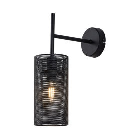 Zidna svjetiljka E14 max 23W fi100mm IP20 crna BRAYTRON BV03-00022