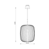 Visilica za E27 žarulju max 23W fi325mm IP20 bež BRAYTRON BV03-00070