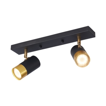 Kućište za 2xGU10 žarulju max 2x10W 350mm IP20 crno-zlatno BRAYTRON BV04-00022