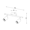 Visilica za 2xE27 žarulju max 2x23W 280mm IP20 crna BRAYTRON BV04-00031