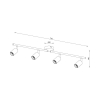 Visilica za 4xE27 žarulju max 4x23W 710mm IP20 crna BRAYTRON BV04-00033
