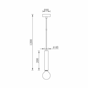 Visilica za E27 žarulju max 23W fi80mm IP20 zlatna BRAYTRON BV04-00051