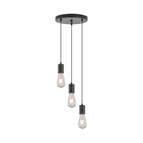 Visilica za 3xE27 žarulju max 3x23W fi240mm IP20 crna BRAYTRON BV04-00061