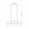 Visilica za 5xE27 žarulju max 5x23W 800mm IP20 crna BRAYTRON BV04-00063