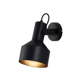 Zidna svjetiljka E27 max 23W fi150mm IP20 crna BRAYTRON BV05-00013
