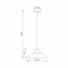 Visilica za E27 žarulju max 23W fi310mm IP20 crna BRAYTRON BV05-00024
