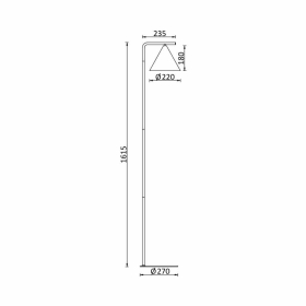 Podna svjetiljka za E27 žarulju max 23W IP20 zlatna BRAYTRON BV05-00068
