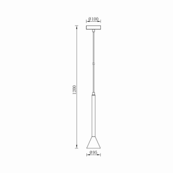 Visilica za GU10 žarulju max 10W fi95mm IP20 crna BRAYTRON BV05-00070