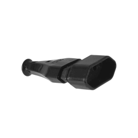 Utičnica ravna prijenosna 2,5A 230V odvojiva crna GN-11 BX0087