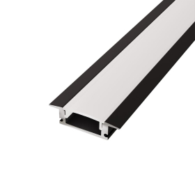 Profil za LED traku ugradni aluminijski 2m crni BRAYTRON BY39-00621