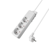Prenosiva utičnica 3x schuko s kabelom 1,5mm2 / 1,5m bijela BRAYTRON BY72-00031