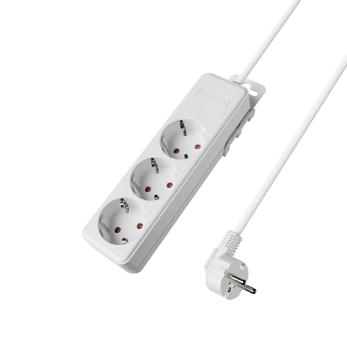 Prenosiva utičnica 3x schuko s kabelom 1,5mm2 / 3m bijela BRAYTRON BY72-00033