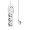 Prenosiva utičnica 3x schuko s kabelom 1,5mm2 / 3m bijela BRAYTRON BY72-00033