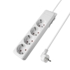 Prenosiva utičnica 4x schuko s kabelom 1,5mm2 / 3m bijela BRAYTRON BY72-00043