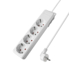 Prenosiva utičnica 4x schuko s kabelom 1,5mm2 / 5m bijela BRAYTRON BY72-00045