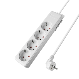Prenosiva utičnica 4x schuko s kabelom 1,5mm2 / 5m bijela BRAYTRON BY72-00045