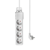 Prenosiva utičnica 4x schuko s kabelom 1,5mm2 / 5m bijela BRAYTRON BY72-00045