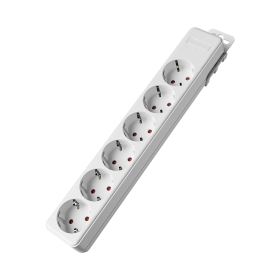 Prenosiva utičnica 6x schuko bijela BRAYTRON BY72-00060